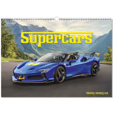 Supercars Wall Calendar